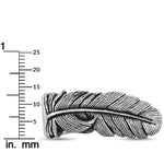 King Baby Raven Feather Silver Ring K20-5712