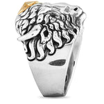 King Baby Sterling Silver Star Buffalo Ring K20-5985