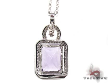 Amethyst and Diamond Necklace 18900 - Image 5