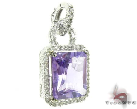 Amethyst and Diamond Necklace 18900 - Image 2