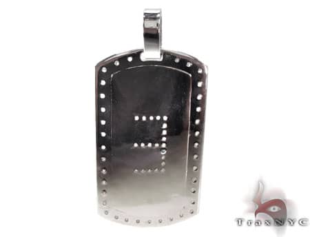 E Initial Dog Tag Pendant 18912 - Image 6