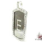 E Initial Dog Tag Pendant 18912 - Image 3