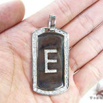 E Initial Dog Tag Pendant 18912 - Image 5