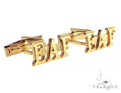 18K Custom Made Cufflinks 66322 - Image 3