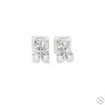 18K Gold Baguette Diamond Earrings 66732