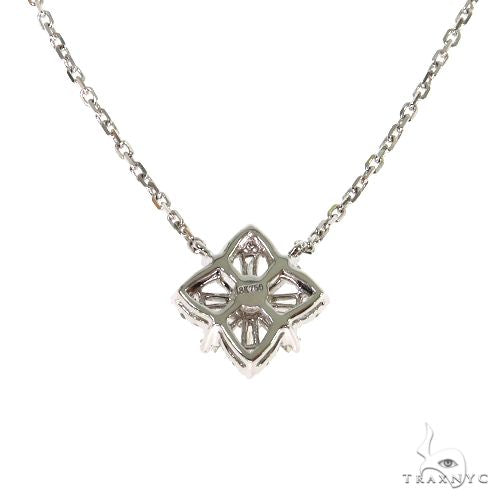 18K Gold Baguette Diamond Necklace 67913 - Image 4