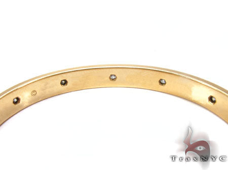 18K Gold Bezel Diamond Bracelet 32666 - Image 4