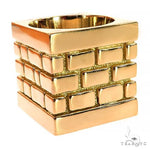 18K Gold Brick City Ring 68725 - Image 1