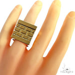 18K Gold Brick City Ring 68725 - Image 6