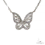 18K Gold Baguette Diamond Necklace 68514 - Image 1