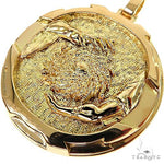 18K Gold Custom Made Creation Relief Pendant 67973 - Image 3