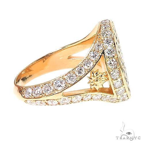 18K Gold Custom Made Diamond Ring 67056 - Image 3