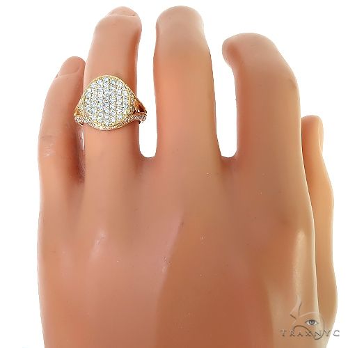 18K Gold Custom Made Diamond Ring 67056 - Image 6