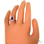 18K Gold Diamond Burma Pigeon Blood Ruby Dubai Ring 67694 - Image 6