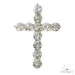 18K Gold Diamond Cross 67501 - Image 1