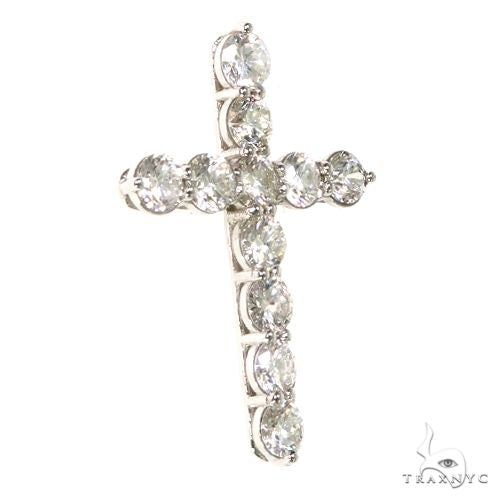 18K Gold Diamond Cross, photo 2 of 6