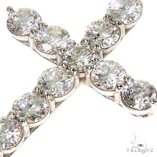 18K Gold Diamond Cross, photo 3 of 6