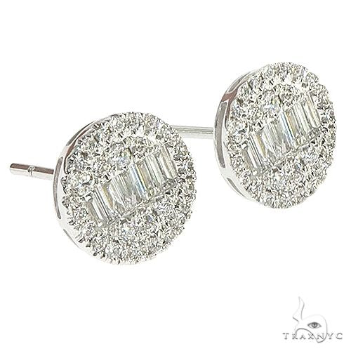 18K Gold Diamond Earrings, photo 2 of 4