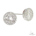 18K Gold Diamond Earrings 66889 - Image 3