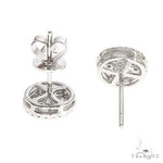 18K Gold Diamond Earrings 66733 - Image 4