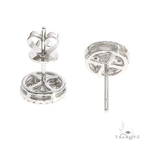 18K Gold Diamond Earrings, photo 4 of 5