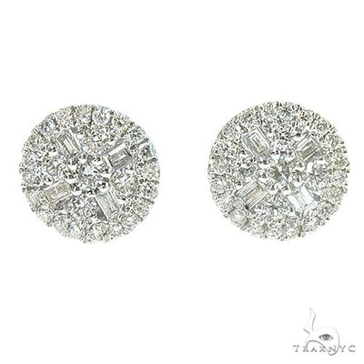 18K Gold Diamond Earrings 66804 - Image 1