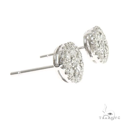 18K Gold Diamond Earrings 66804 - Image 3