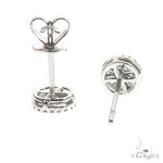 18K Gold Diamond Earrings 66805 - Image 3