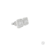 18K Gold Diamond Earrings 66806