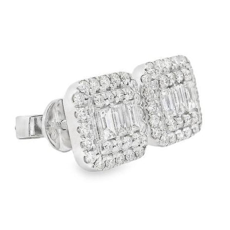 18K Gold Diamond Earrings, photo 7 of 9