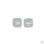 18K Gold Diamond Earrings 67011 - Image 1