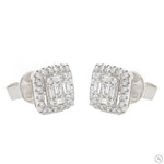 18K Gold Diamond Earrings 67012 - Image 4