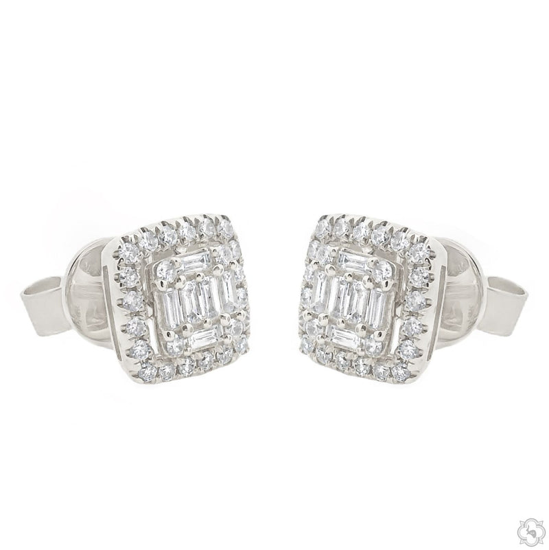 18K Gold Diamond Earrings, photo 4 of 16