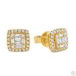 18K Gold Diamond Earrings 67012 - Image 5