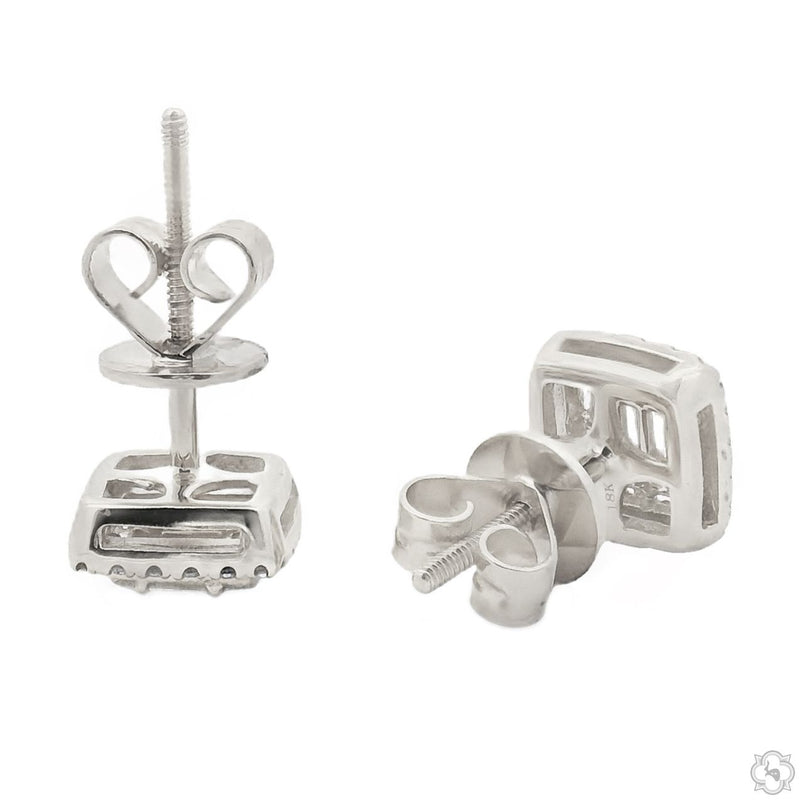 18K Gold Diamond Earrings, photo 10 of 16