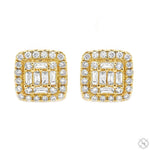 18K Gold Diamond Earrings 67012 - Image 1