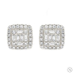 18K Gold Diamond Earrings 67012 - Image 2