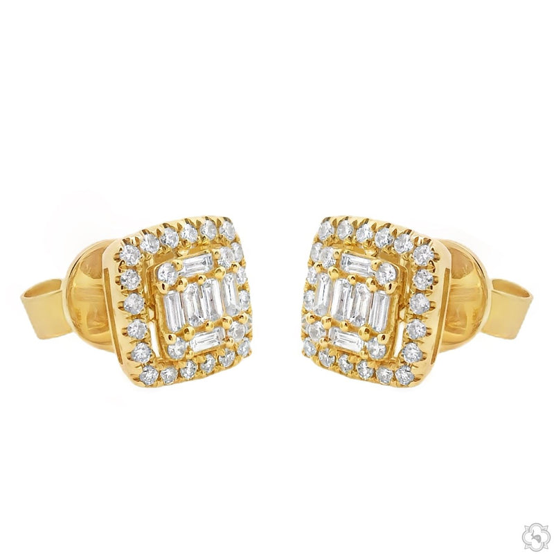 18K Gold Diamond Earrings, photo 3 of 16