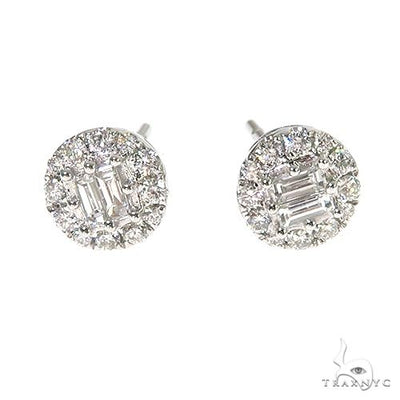 18K Gold Diamond Earrings 67020 - Image 1