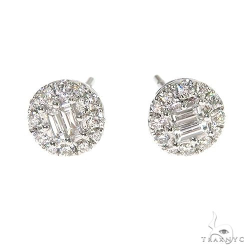 18K Gold Diamond Earrings 67020 - Image 1