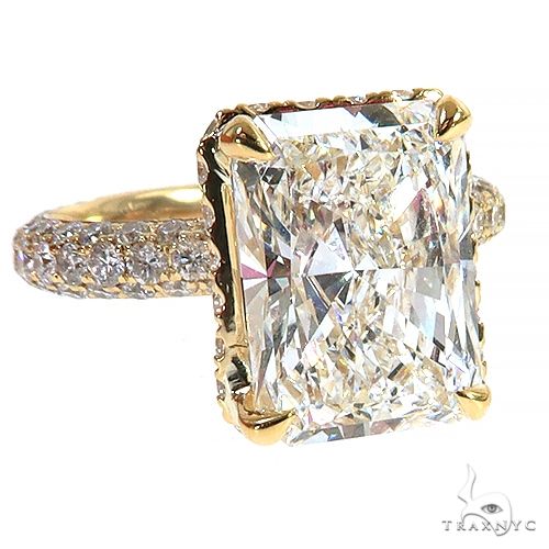 18K Gold Diamond Engagement Ring (Lab) 68195 - Image 2