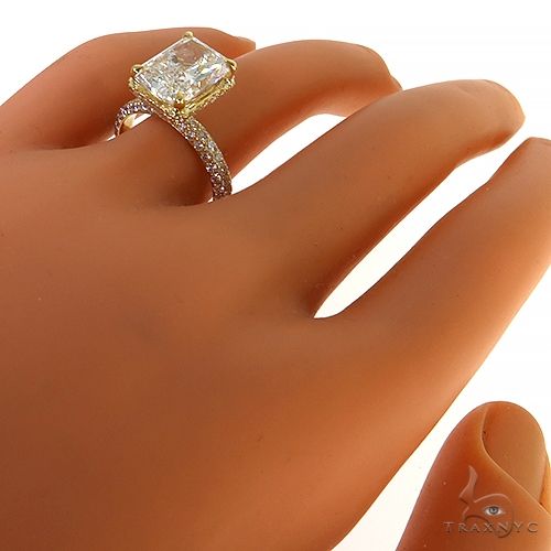 18K Gold Diamond Engagement Ring (Lab) 68195 - Image 6