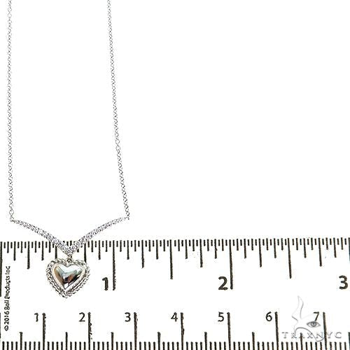 18K Gold Diamond Heart Necklace 67627 - Image 5