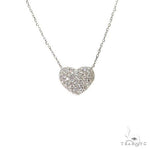 18K Gold Diamond Heart Necklace 67628 - Image 1