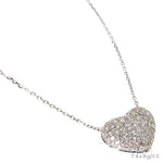 18K Gold Diamond Heart Necklace 67628 - Image 2