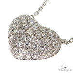 18K Gold Diamond Heart Necklace 67628 - Image 3
