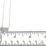 18K Gold Diamond Heart Necklace 67628 - Image 5