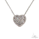 18K Gold Diamond Heart Necklace 67630 - Image 1