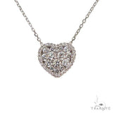 18K Gold Diamond Heart Necklace 67630