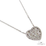 18K Gold Diamond Heart Necklace 67630 - Image 2